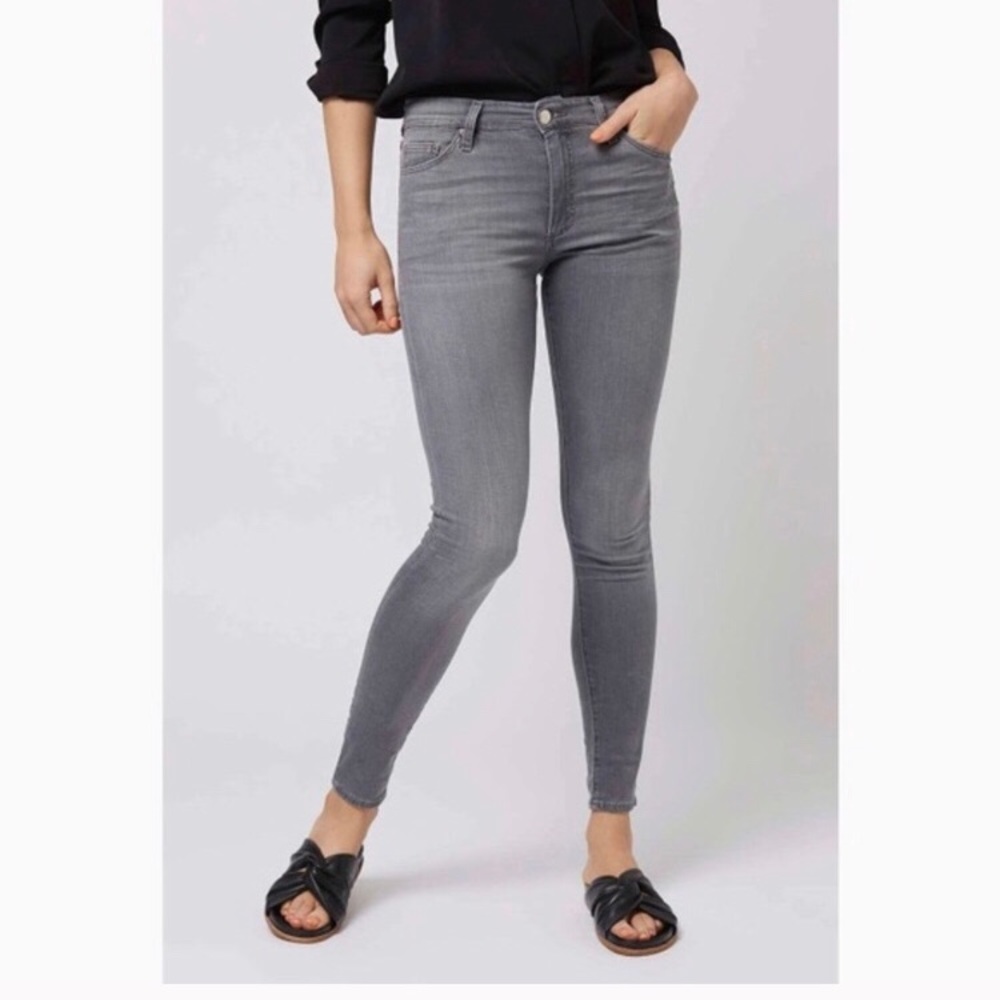 Grey Leigh Topshop jeans